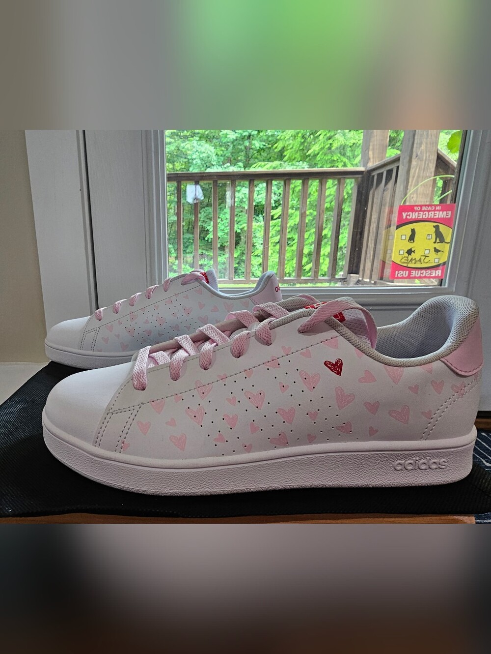 Adidas Pink Hearts Sneakers